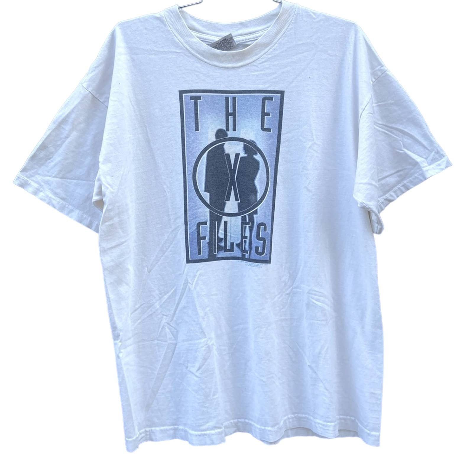 Image of Vintage VTG X-Files T-Shirt— Very! in White, Men's (Size XL)