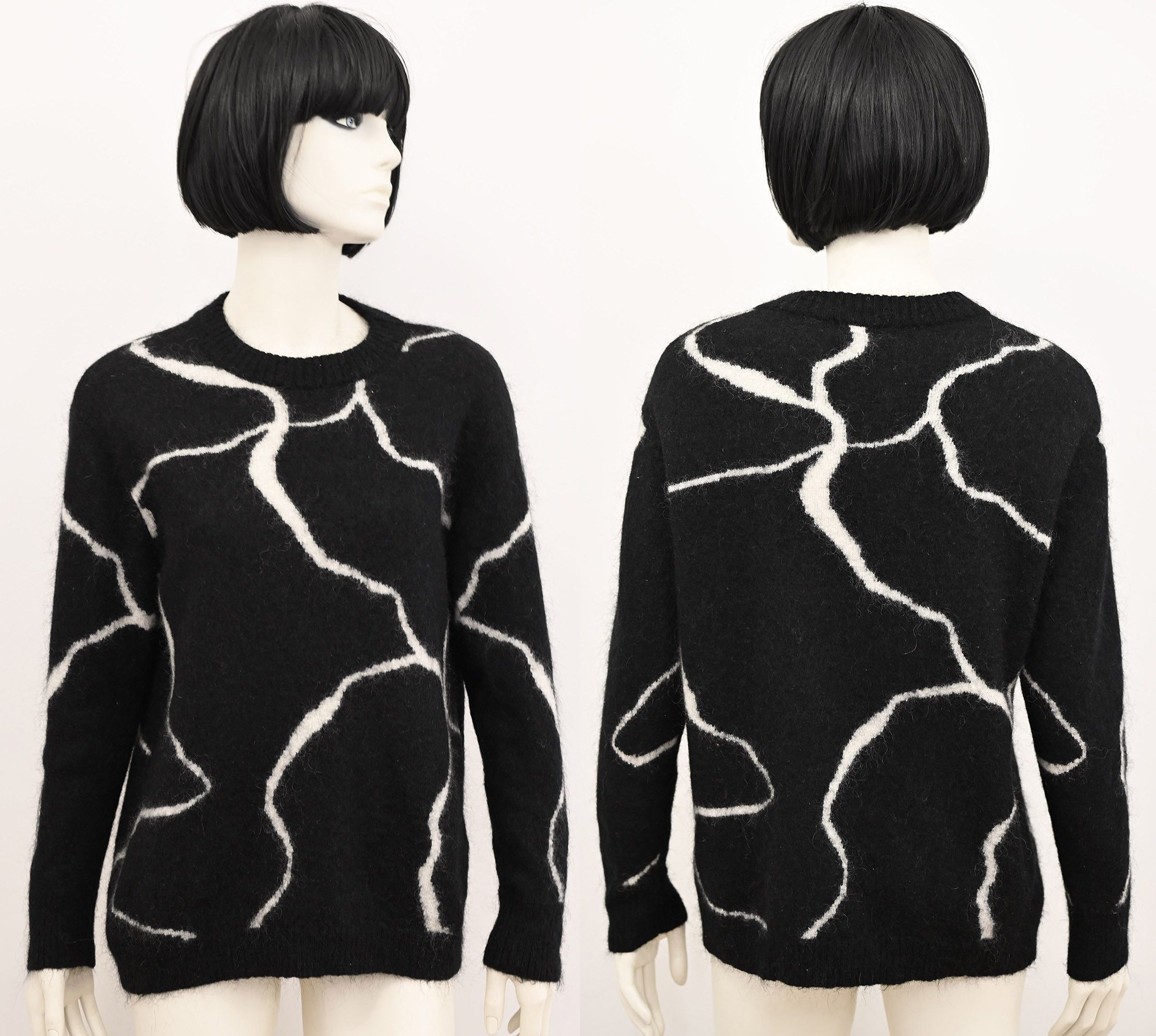 Bruuns Bazaar Bruuns Bazaar chunky knit relaxed jumper in black Size S / US 4 / IT 40 - 2 Thumbnail