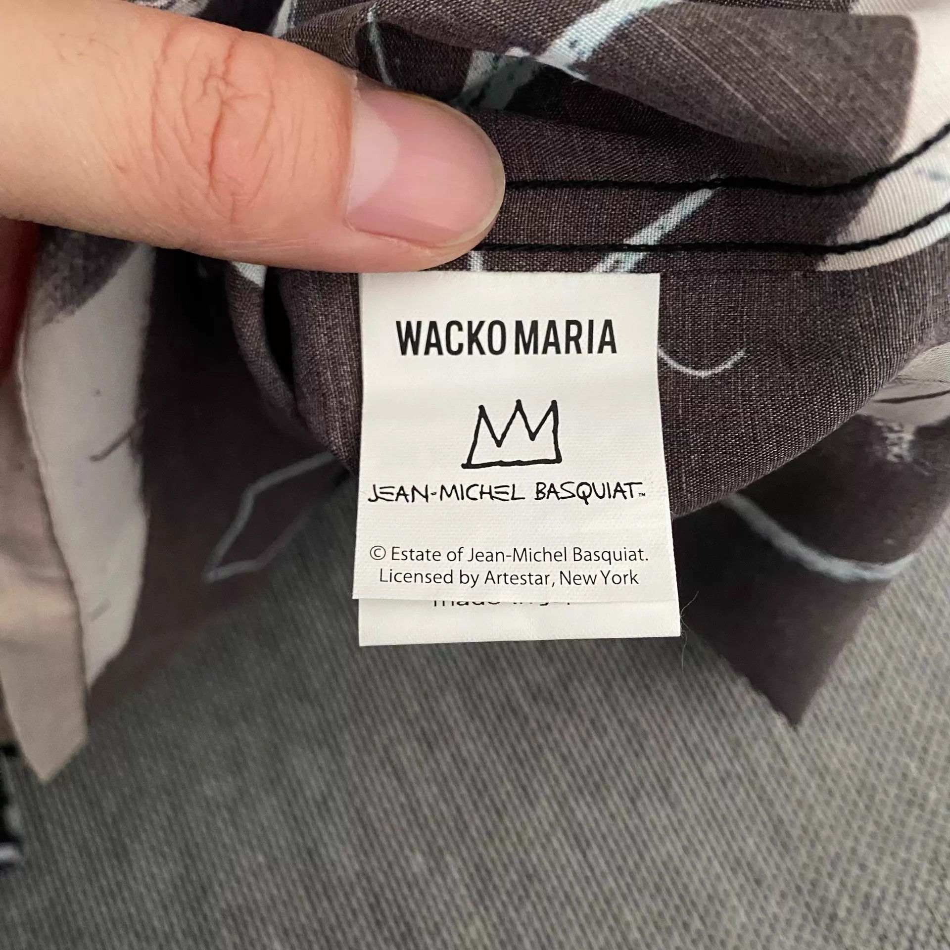 Wacko Maria Wacko Maria x Basquiat Long Sleeve Hawaiian Shirt XL Size US XL / EU 56 / 4 - 7 Thumbnail