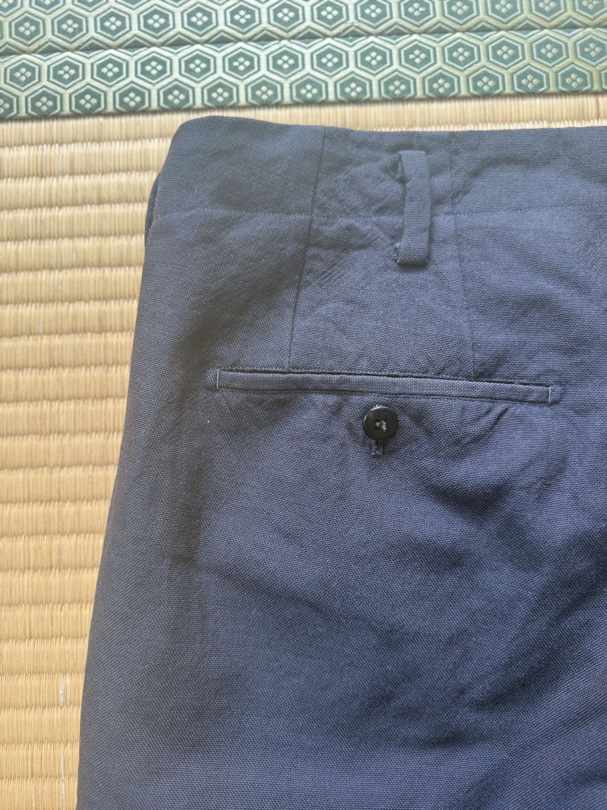 Other Japanese Vintage Navy Wool Slacks Three Stars Tex Mitsuboshi Size US 32 / EU 48 - 7 Thumbnail