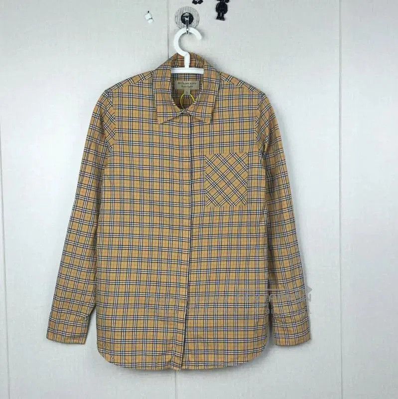 Burberry Women's Yellow Cotton Shirt.