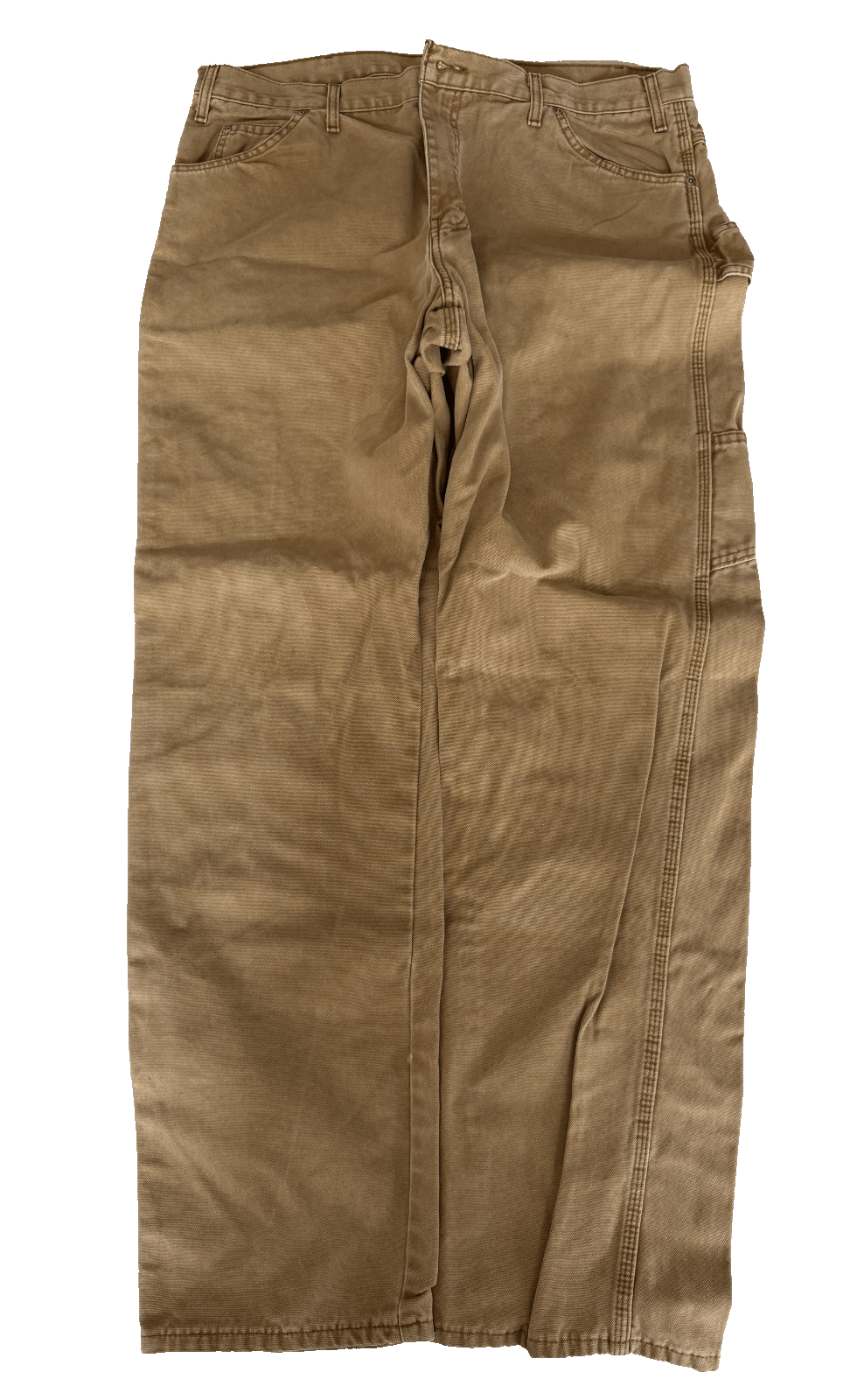Dickies Dickies Mens 38x34 Relaxed Fit Work Pants Brown Cotton Util Size US 38 / EU 54 - 2 Thumbnail