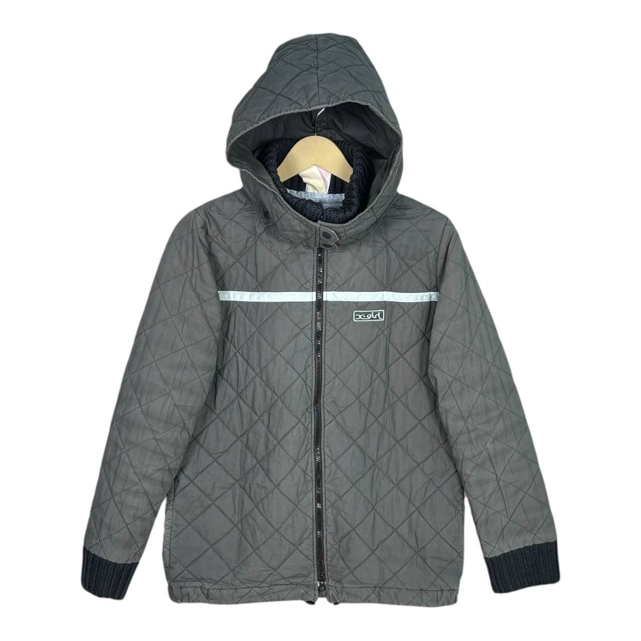 Japanese Brand Vtg X-Girl Japan Quilted Puffer Jacket Reflective Archival S Size S / US 4 / IT 40 - 1 Thumbnail