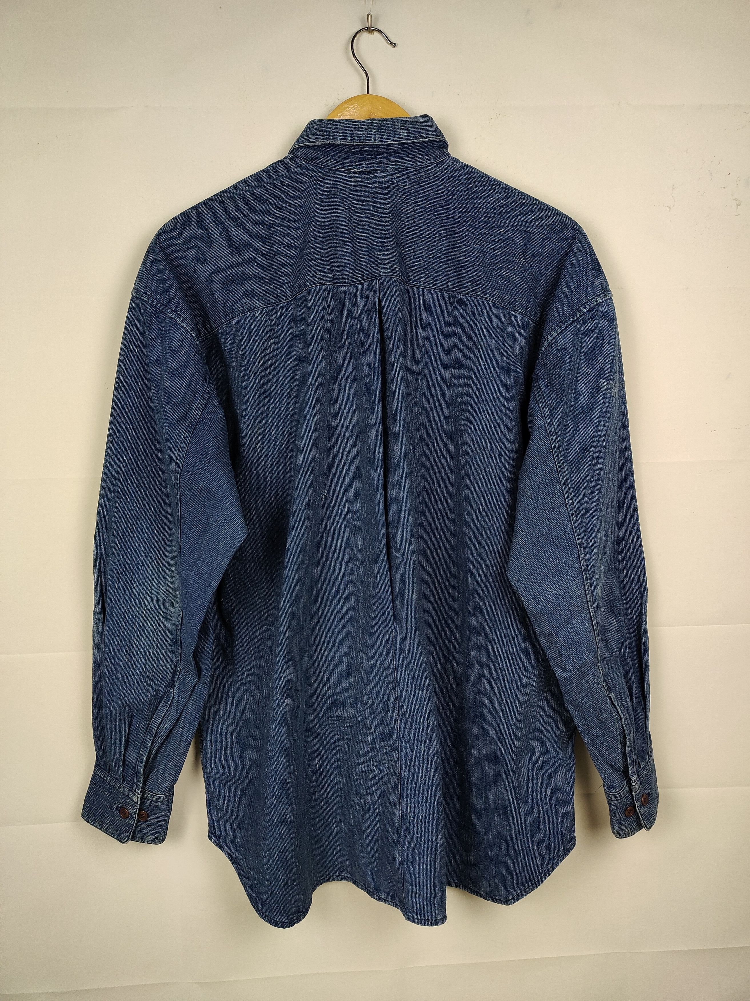 Issey Miyake Vintage Issey Miyake Oversized Denim Button Shirt Size US M / EU 48-50 / 2 - 6 Thumbnail