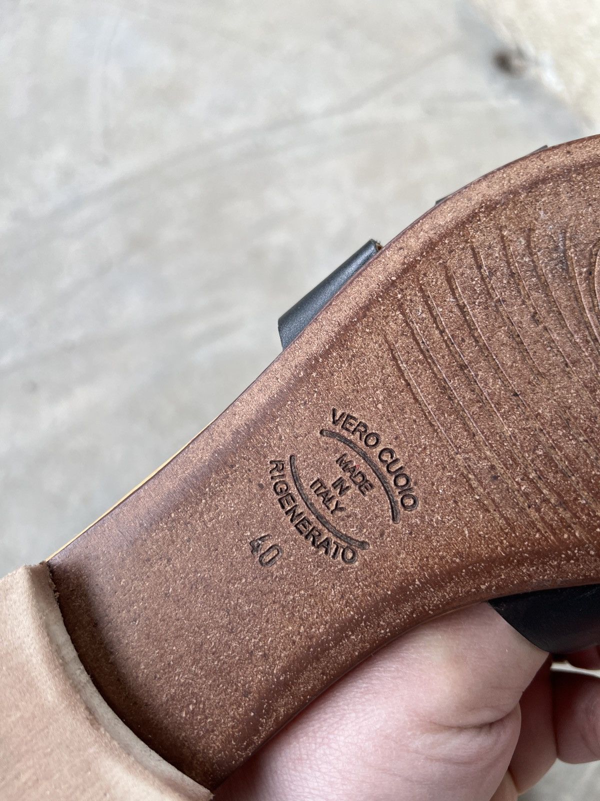 Other Rosario Cuomo Leather Slippers Size US 10 / IT 40 - 6 Thumbnail