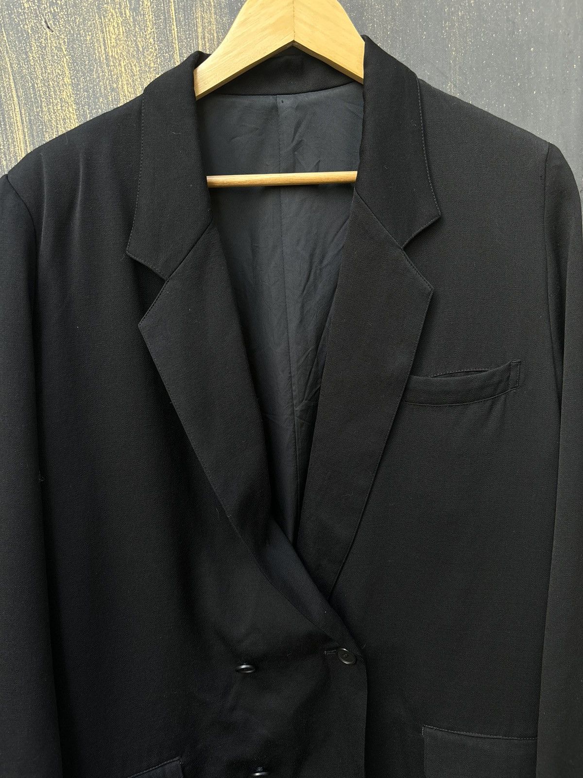 Japanese Brand × Yohji Yamamoto RARE! Japanese Brand Yohji Yamamoto Blazer 2 Button Size 42R - 2 Thumbnail