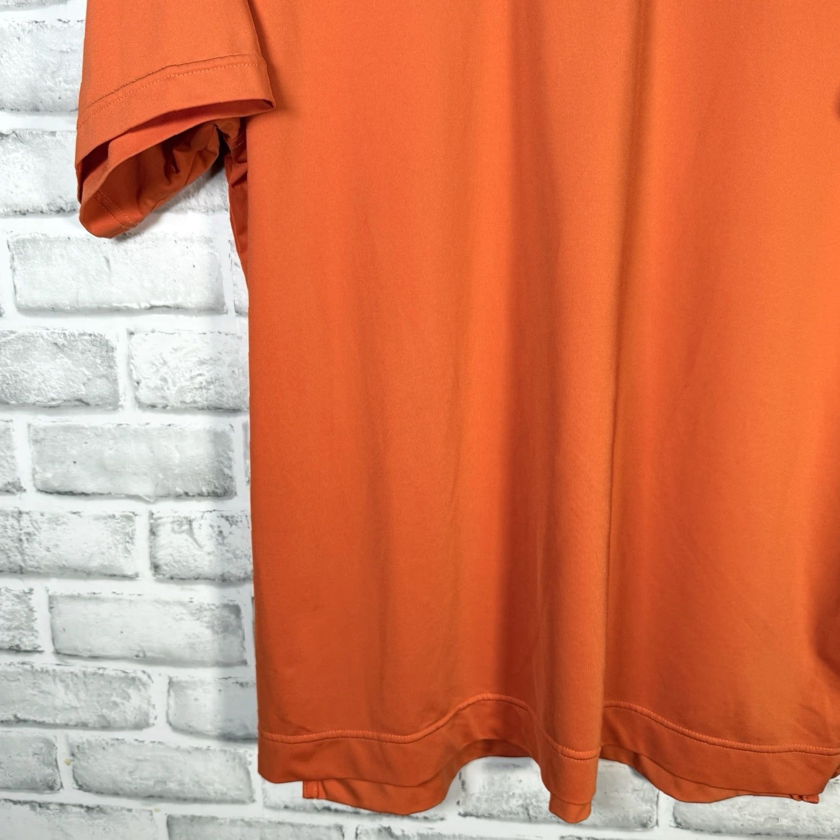 Footjoy VINTAGE FootJoy Men's Polo Shirt Athletic Fit Golf Orange Medium Mens Size US M / EU 48-50 / 2 - 3 Thumbnail