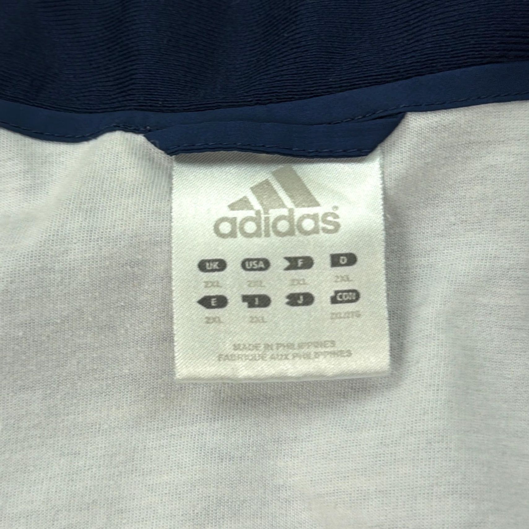 Adidas Adidas Jacket Mens 2XL Blue Full Zip Windbreaker 3 Stripes Athletic Lined Size US XXL / EU 58 / 5 - 4 Thumbnail