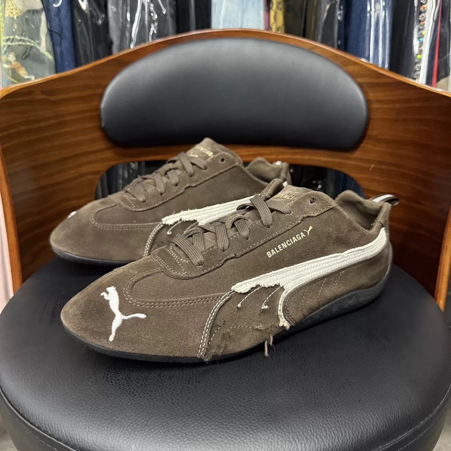 Balenciaga Brown Low-Top Sneakers Size 9 Size US 9 / EU 42 - 1 Thumbnail