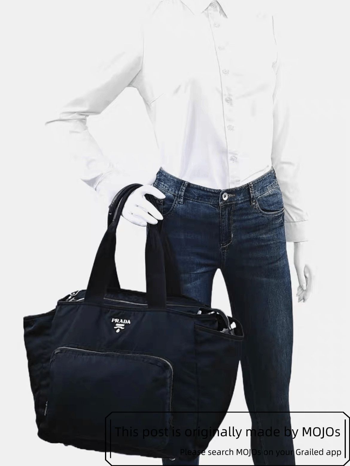 Prada Prada Big Pillow Logo Handbag Size ONE SIZE - 9 Thumbnail