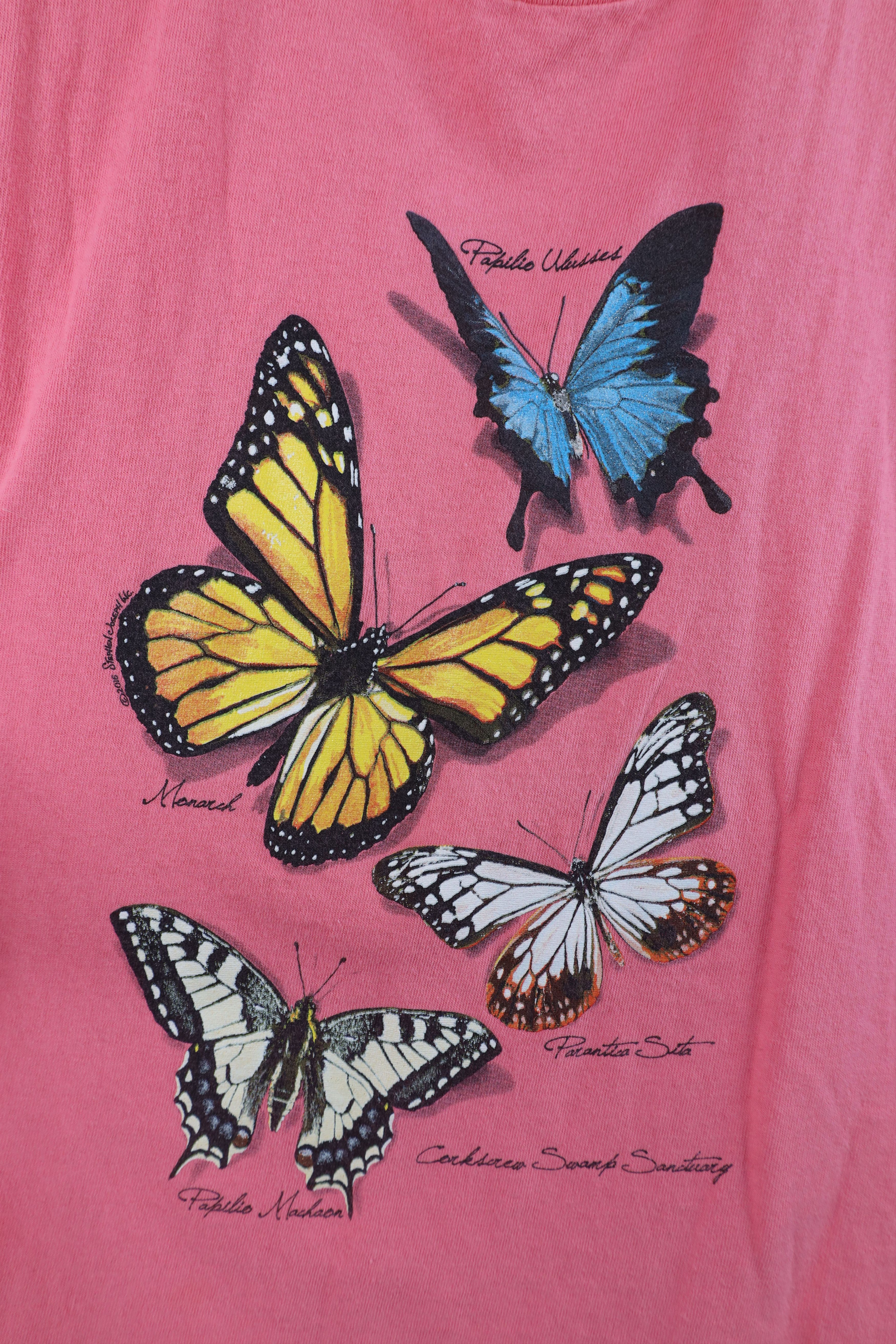 Vintage Vintage Y2K Streetwear Nature Butterfly Short Sleeve T-Shirt Size S / US 4 / IT 40 - 4 Thumbnail