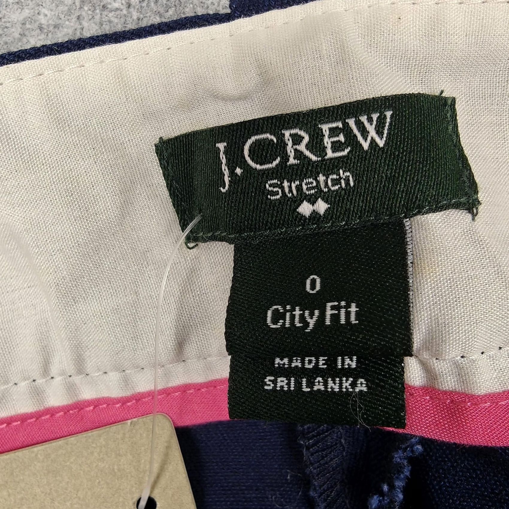 J.Crew J.CREW Pants Womens 0 Navy Blue Twill Winnie City Fit Slim Chino Stretch New Size 25" / US 0 / IT 36 - 3 Thumbnail
