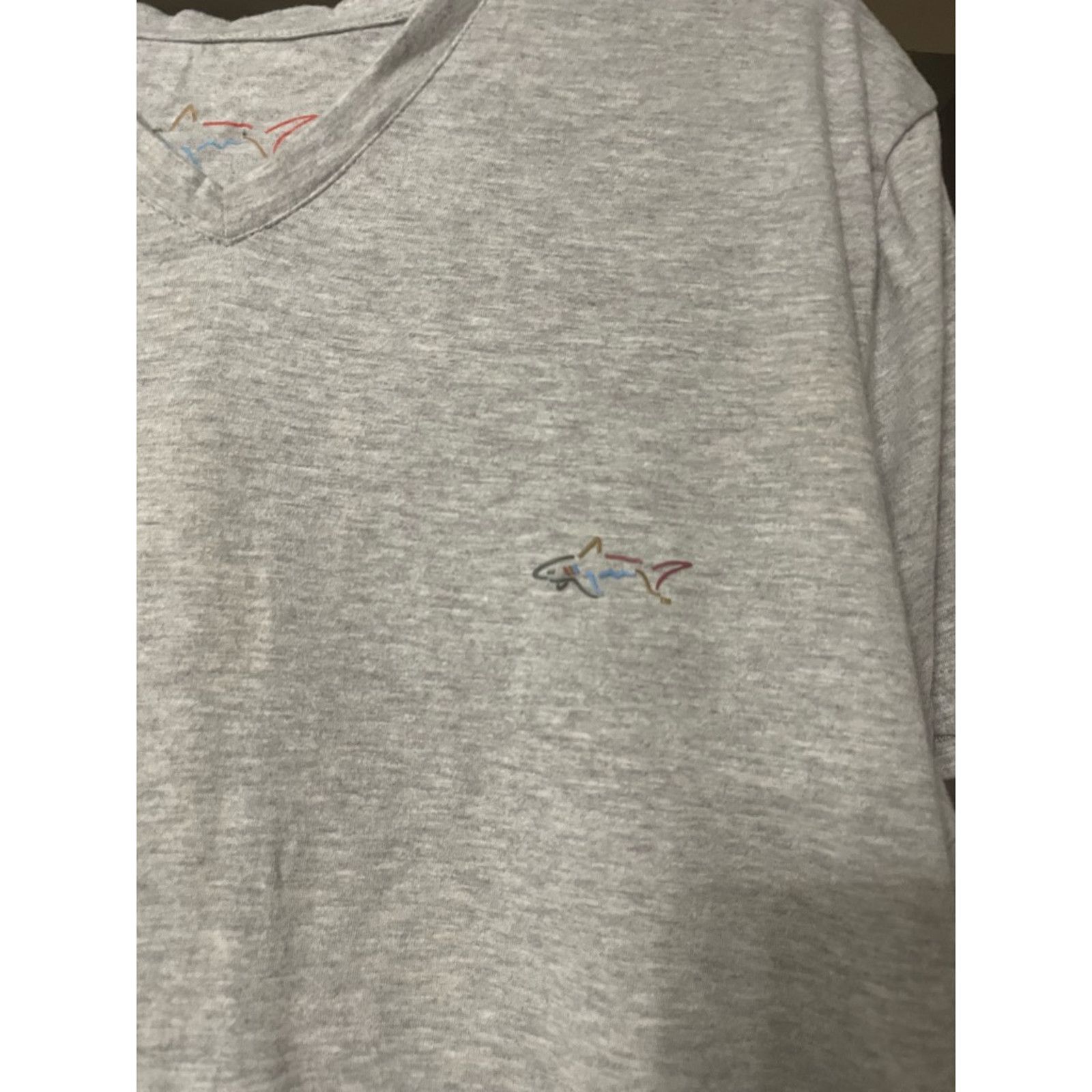 Greg Norman Greg Norman Golf T-Shirt V-Neck Athletic Fit Gray Men's M Size US M / EU 48-50 / 2 - 2 Thumbnail
