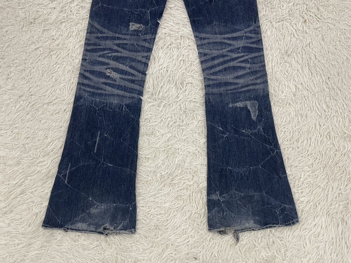 Vanquish Vanquish Gold Distress Flair Jeans Pant Made in Japan Size 31" - 6 Thumbnail