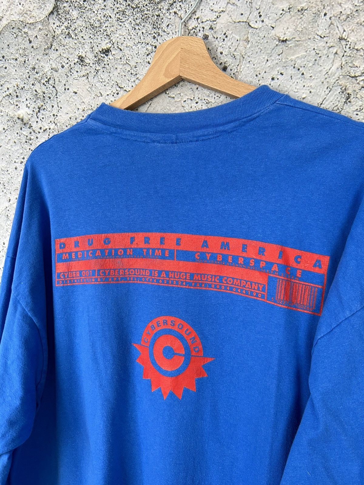 Vintage Vintage Drug Free America Ultra Rare USA Graphic Tee Size US XL / EU 56 / 4 - 5 Thumbnail