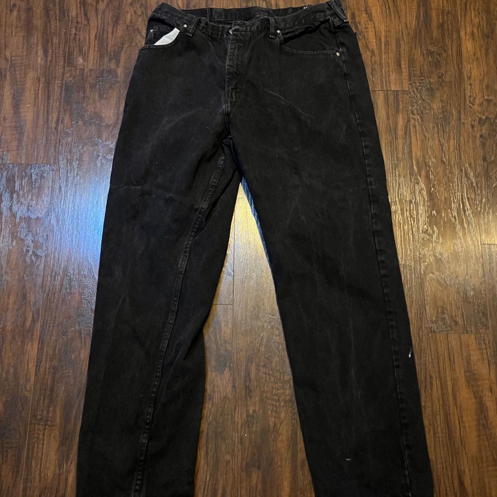 Wrangler Black straight leg wrangler jeans Size US 38 / EU 54 - 1 Thumbnail