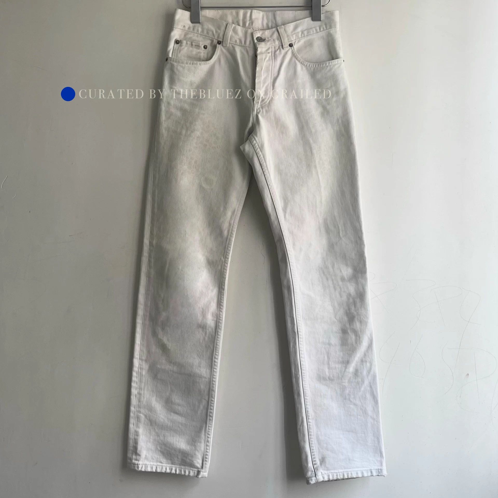 Helmut Lang 03ss Helmut Lang Rubber Tire Print Denim Pants | Grailed