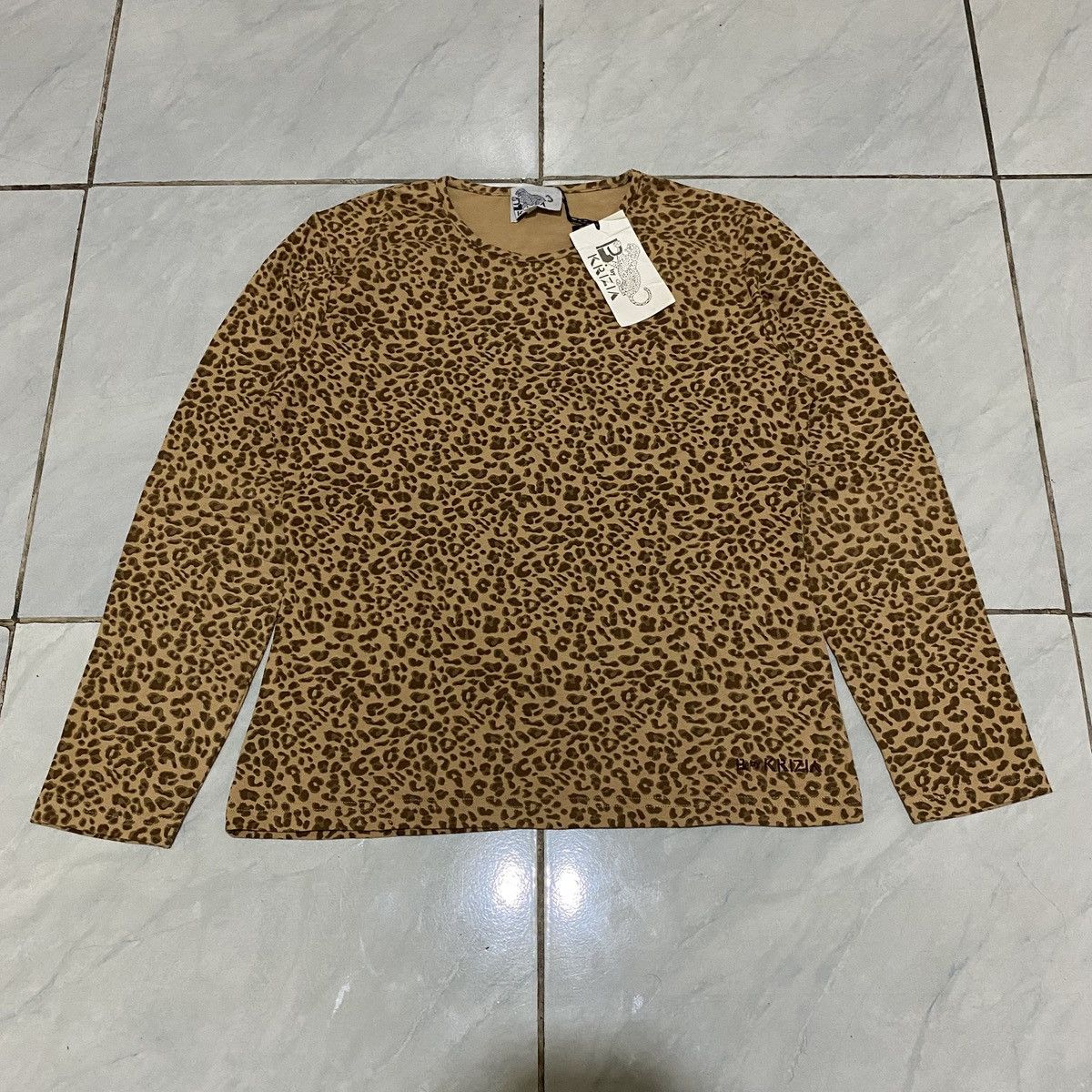 Krizia B by Krizia Leopard Printed Longsleeve Size L / US 10 / IT 46 - 2 Thumbnail