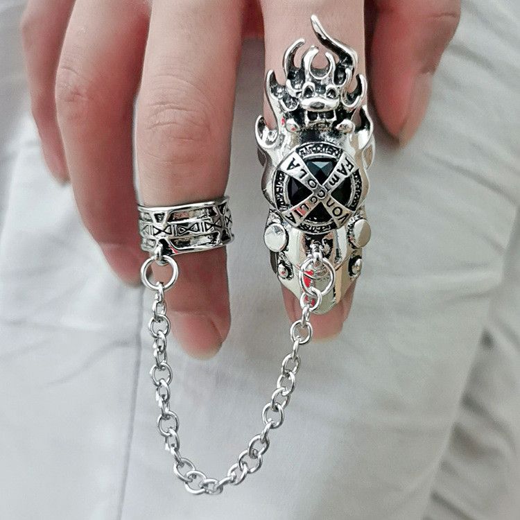 Jewelry Crazy Jewelry Rings Open Size Chrome Ring (Size 7-13) Size ONE SIZE - 5 Thumbnail