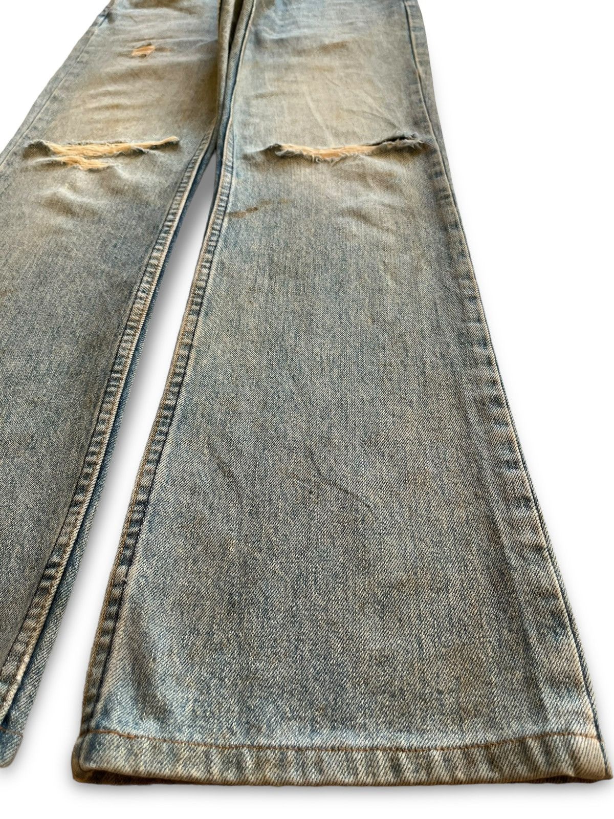 Levi's × Levi's Vintage Clothing Vintage 90s Levis 517 Mud Wash Distressed Flare Jeans Size US 30 / EU 46 - 7 Thumbnail