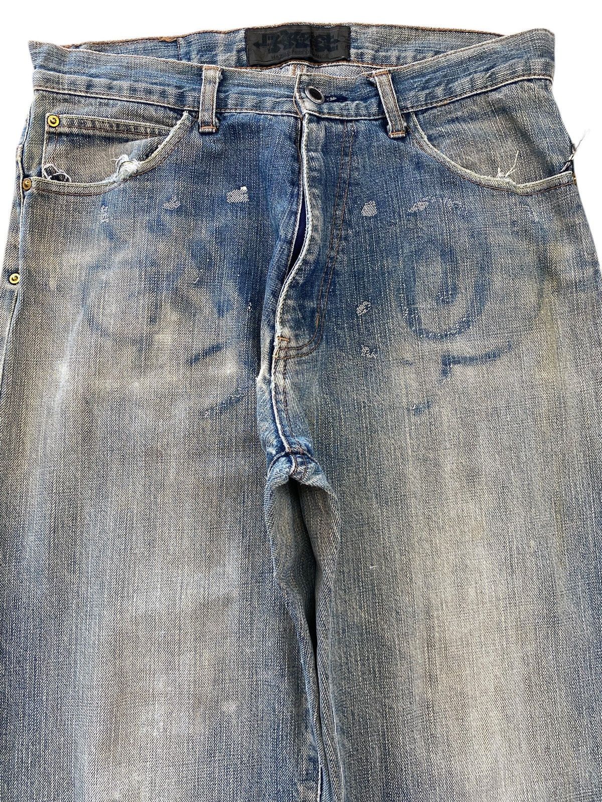 Japanese Brand Japanase Brand Faded Wash Style Straight Leg Jeans Size US 32 / EU 48 - 2 Thumbnail
