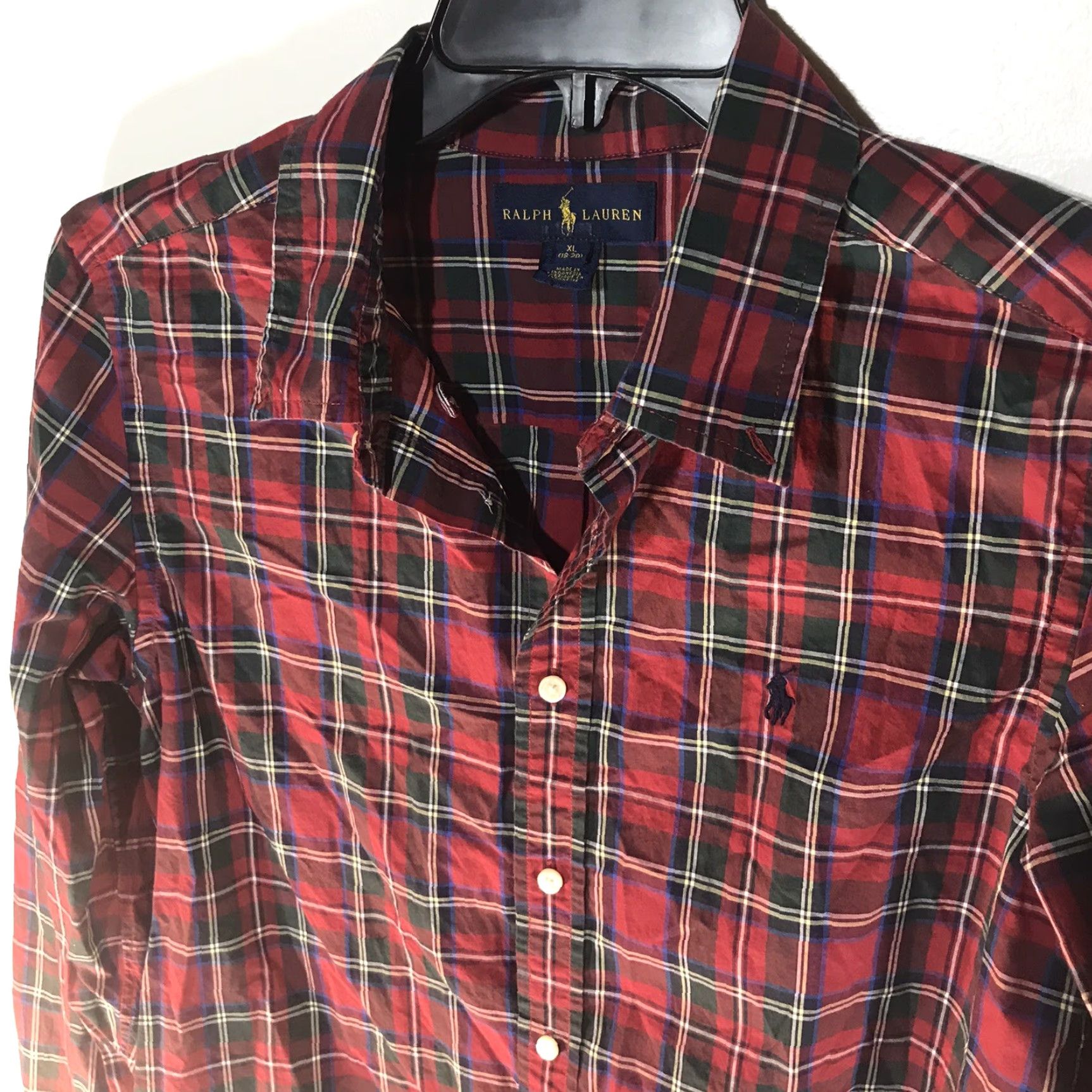 Ralph Lauren Ralph Lauren Plaid Button-Up Shirt Mens Size XL Multicolor Casual Size US XL / EU 56 / 4 - 3 Thumbnail