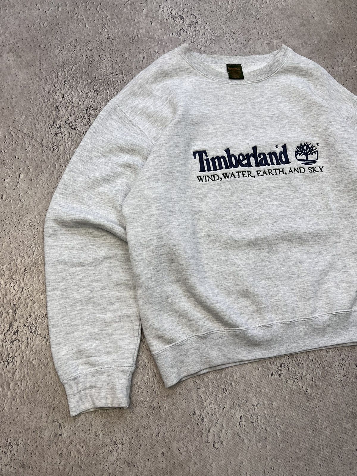 Timberland × Vintage Vintage Timberland Sweatshirt Crewneck Spellout Big Logo Size US L / EU 52-54 / 3 - 3 Thumbnail