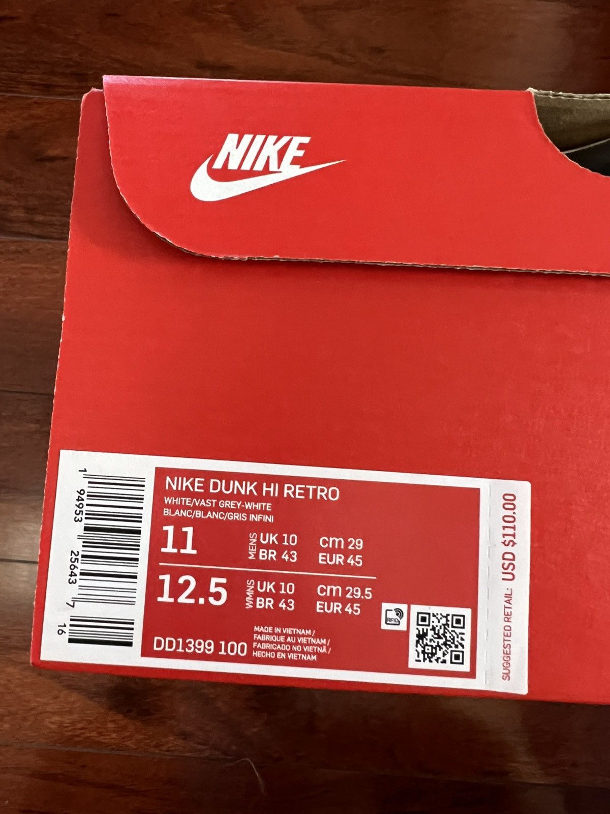 Nike Nike Dunk High Size US 11 / EU 44 - 3 Thumbnail
