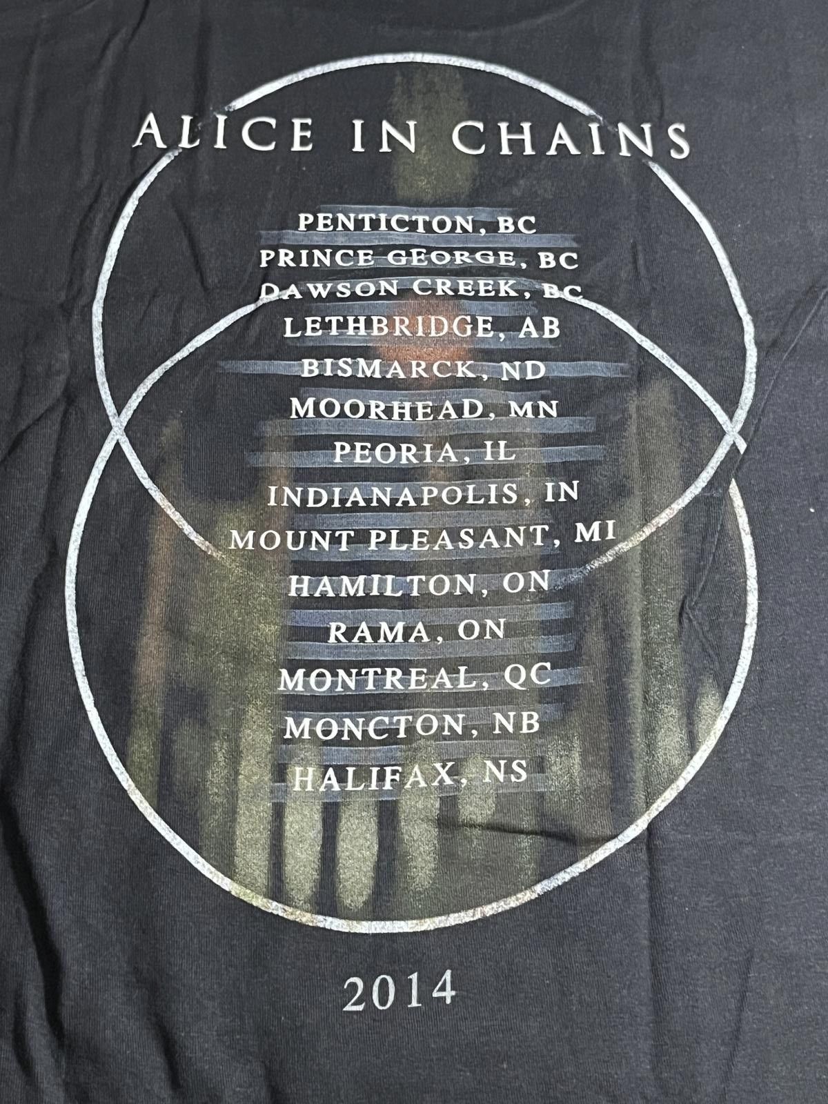 Designer Alice in Chains T-shirt Lightheaded 2014 Tour Shirt - XL Size US XL / EU 56 / 4 - 6 Thumbnail