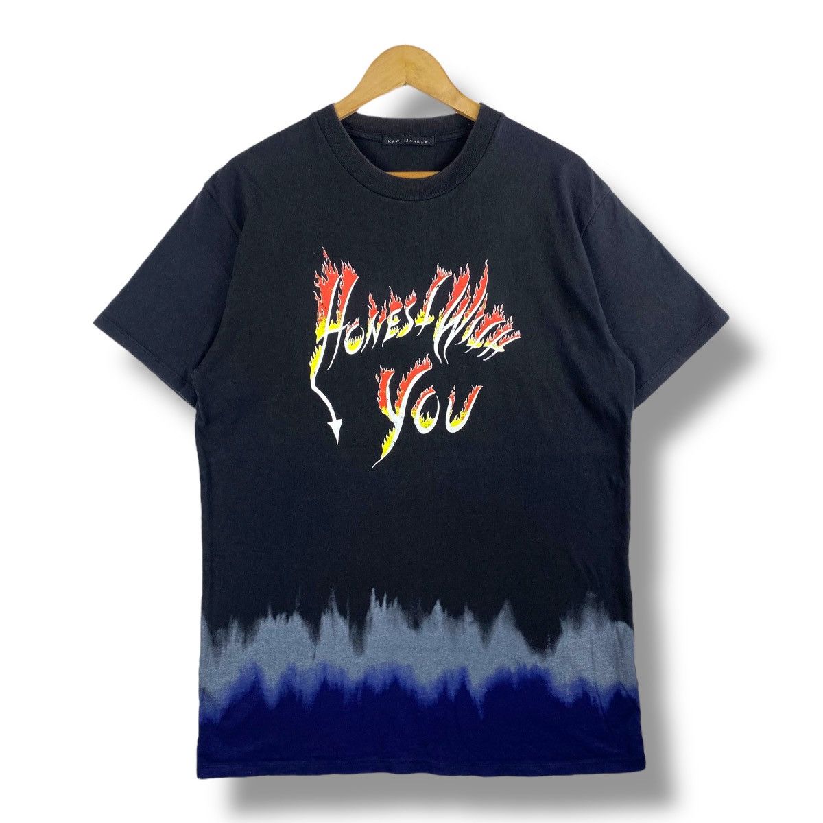 Designer × Japanese Brand KAWI JAMELE Honest With You Flame Graphic Tee Shirt Size US M / EU 48-50 / 2 - 1 Thumbnail