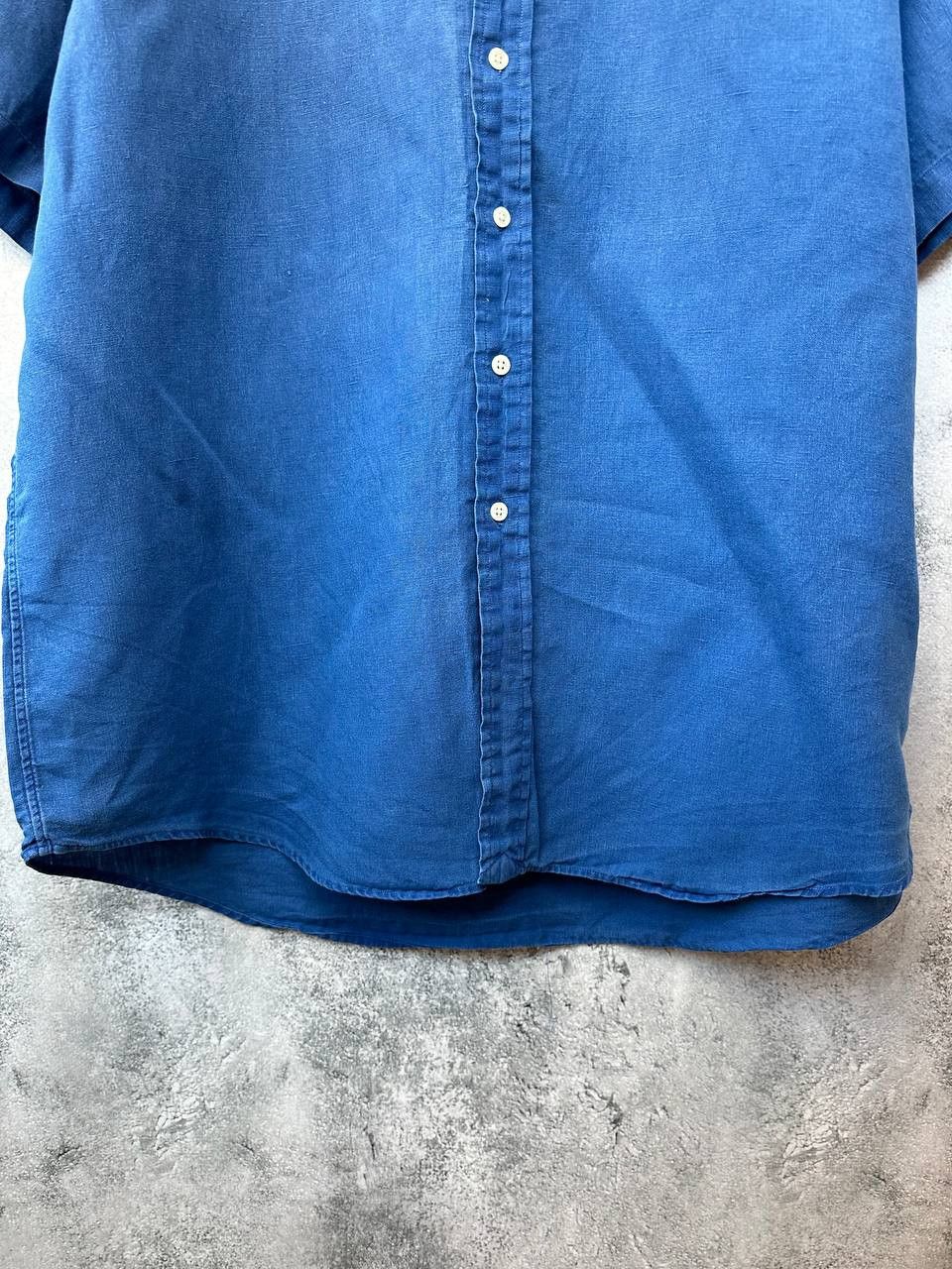 Old Navy × Ralph Lauren Ralph Lauren 100% Linen Short Sleeve Button Up Shirt Size US XL / EU 56 / 4 - 8 Thumbnail