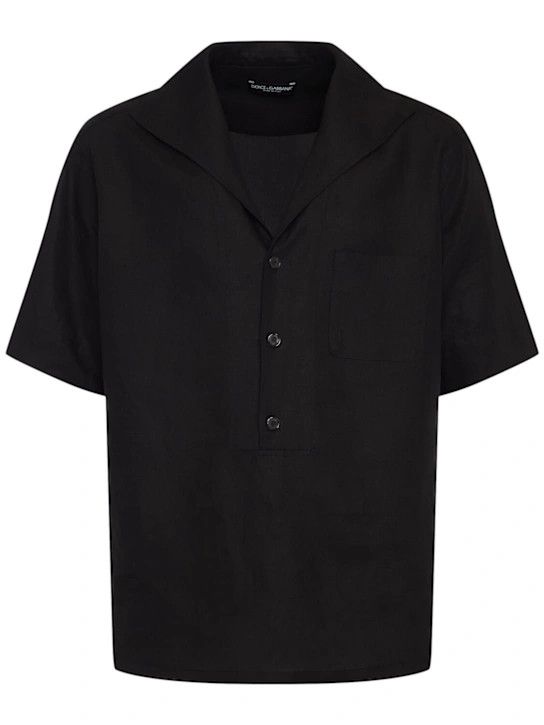 Dolce & Gabbana o1lsvrm0425 Short Sleeve Line Shirt in Black Size US XL / EU 56 / 4 - 1 Thumbnail