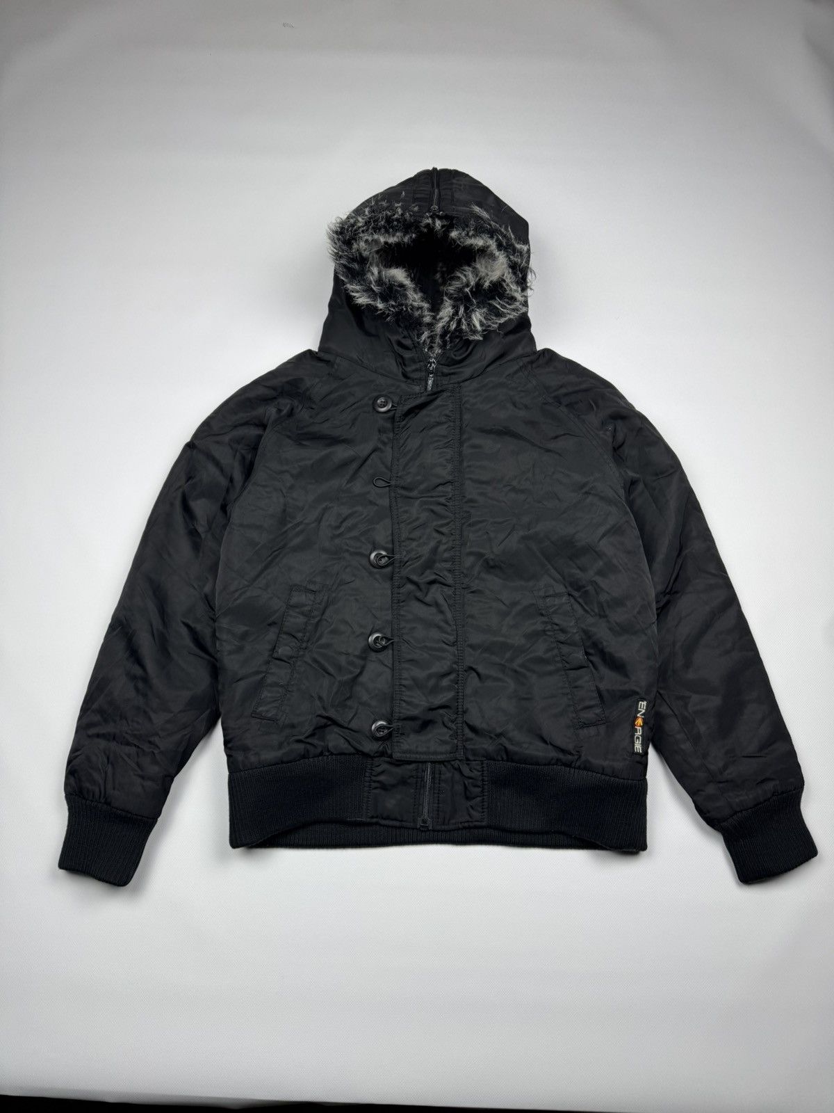 If Six Was Nine Vintage Diesel Style Faux Fur Aviator Bomber Jacket Size US M / EU 48-50 / 2 - 2 Thumbnail