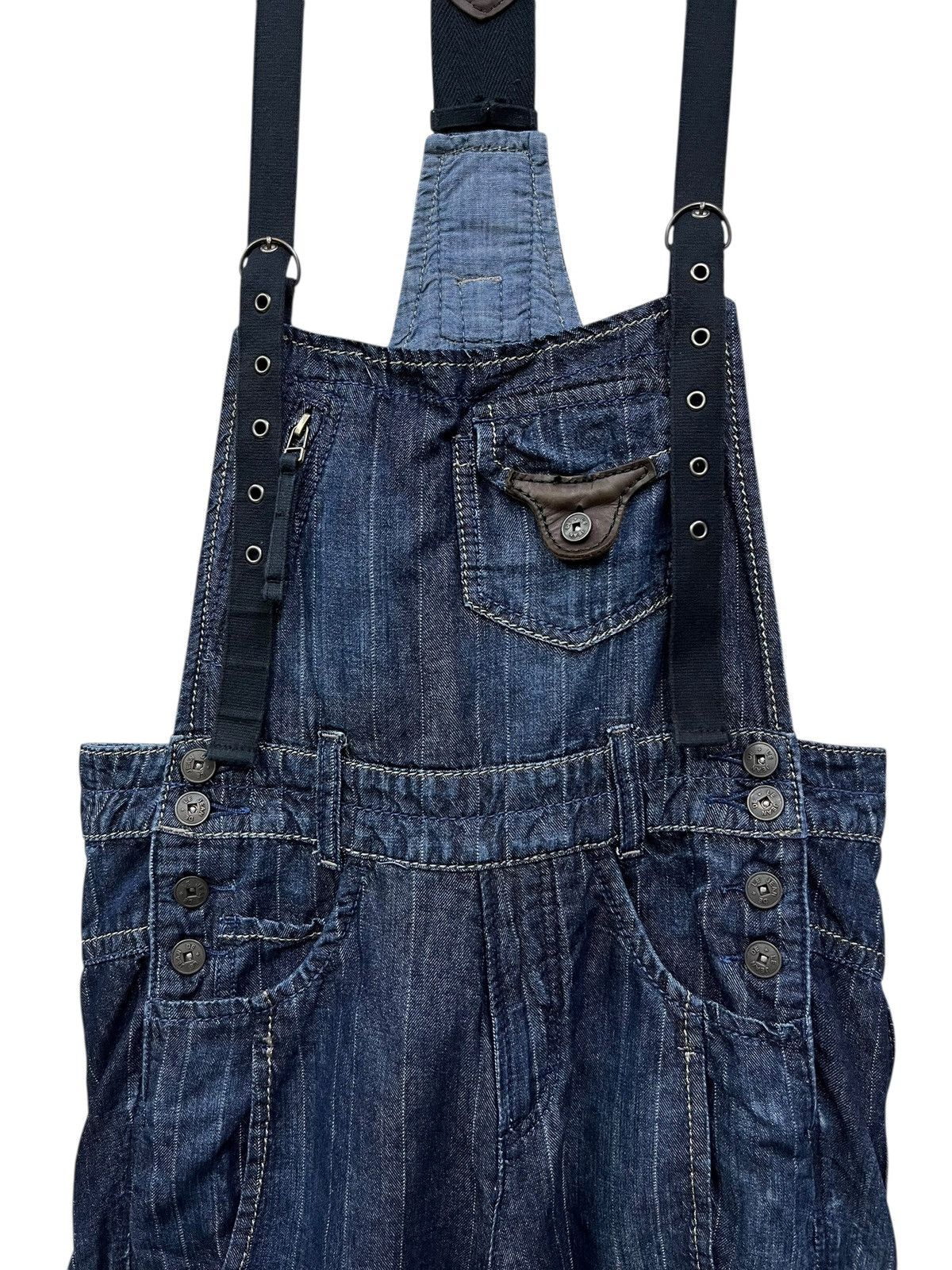 Marithe + Francois Girbaud Archive Marithe Francois Girbaud Structured Denim Overall S Size 30" / US 8 / IT 44 - 4 Thumbnail