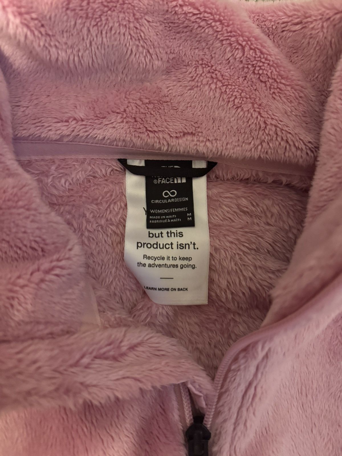 The North Face Pink Furry jacket Size M / US 6-8 / IT 42-44 - 3 Thumbnail