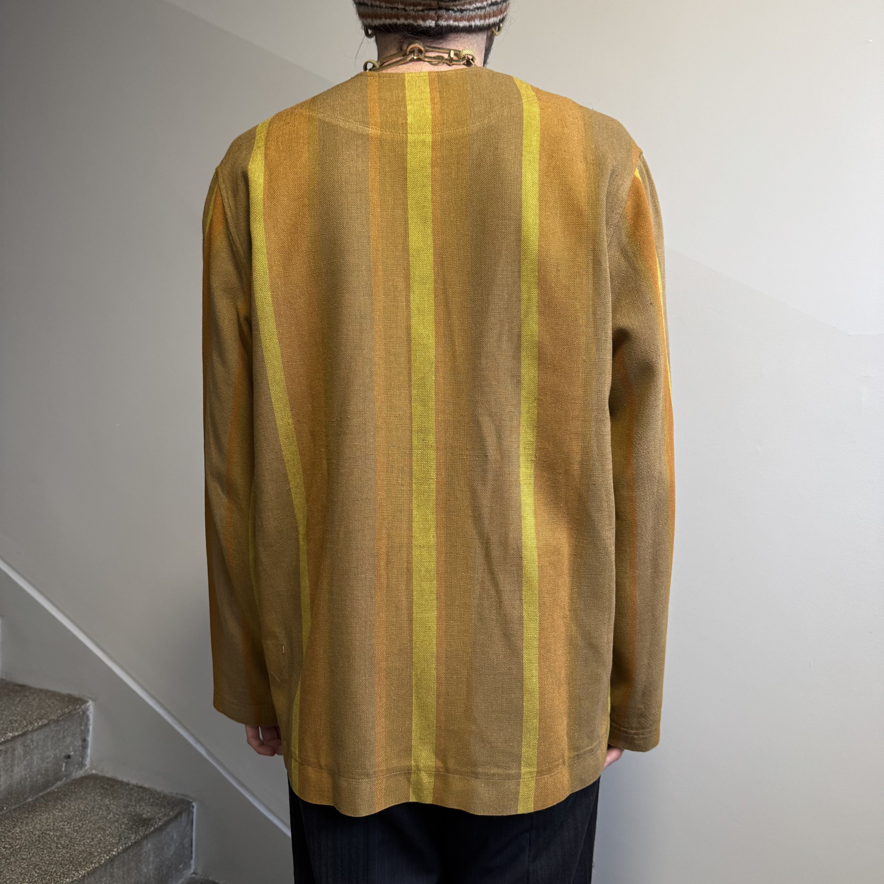 Nicholas Daley Nicholas Daley Multicolor Striped Light Jacket Size US L / EU 52-54 / 3 - 3 Thumbnail