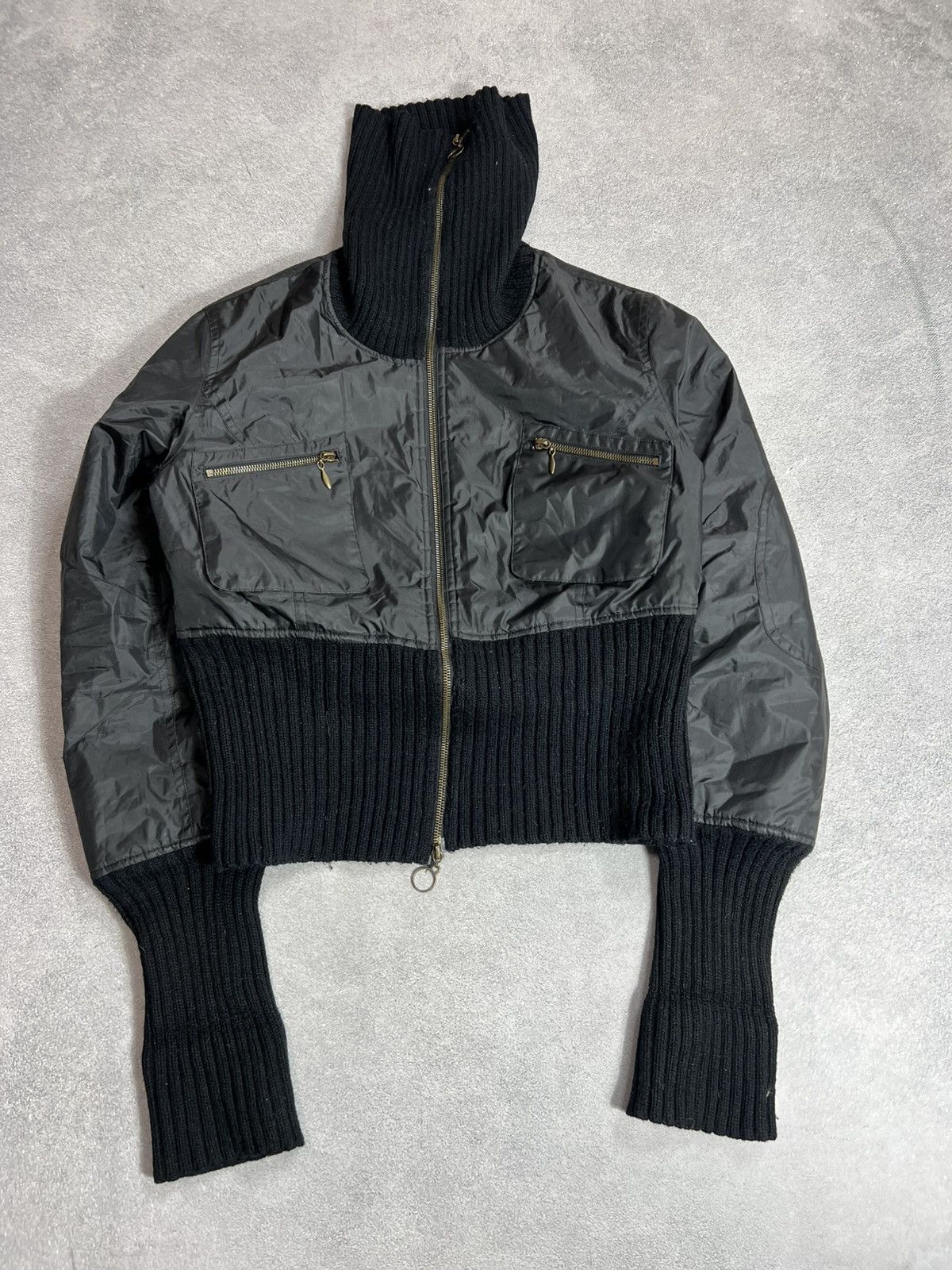 Japanese Brand VTG Punk Cargo IfSixWasNine LGB Style Cropped Bomber Jacket Size US S / EU 44-46 / 1 - 2 Thumbnail