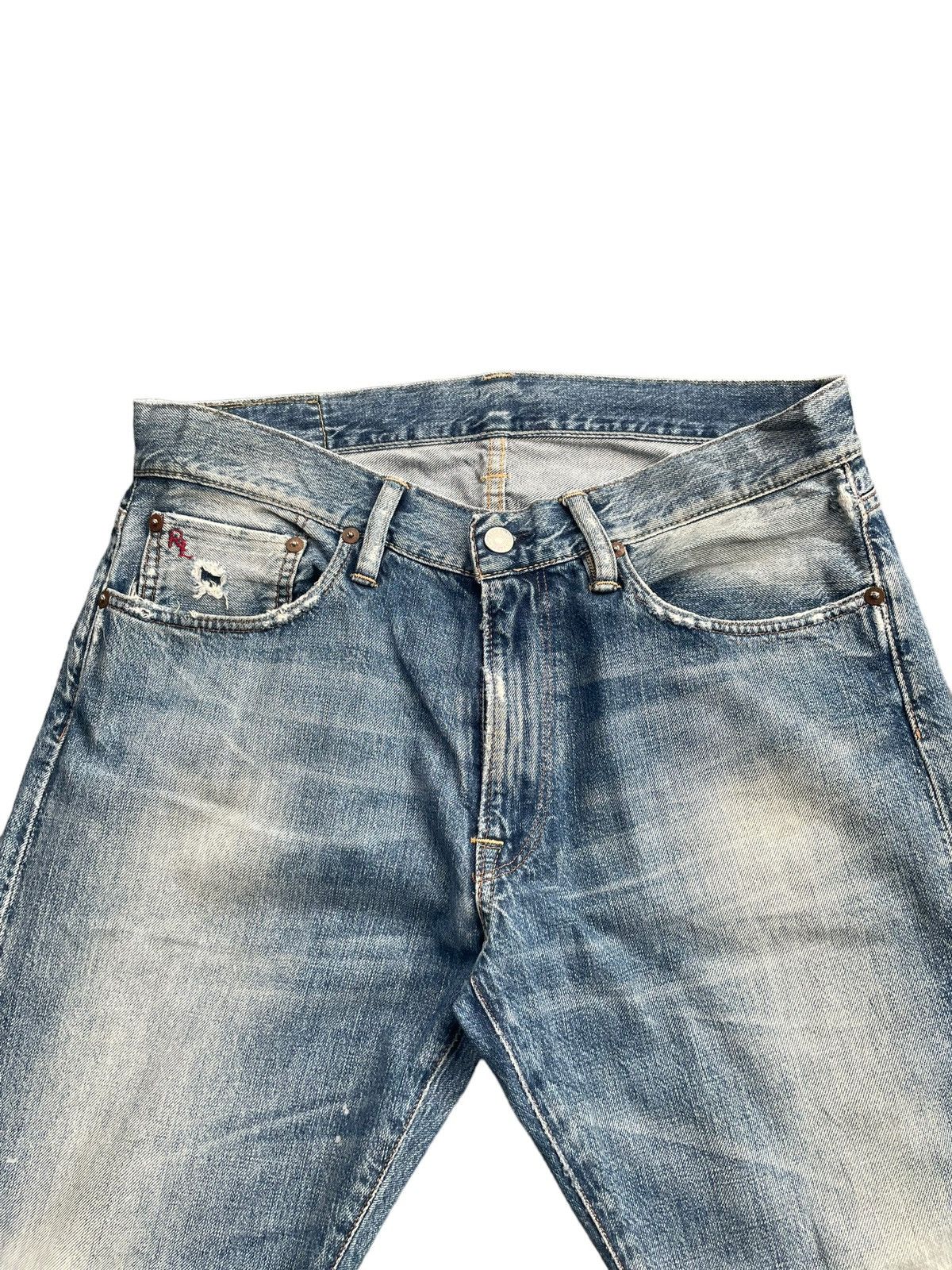Ralph Lauren Ralph Lauren Slim Straight Distresed Denim Size US 33 - 6 Thumbnail