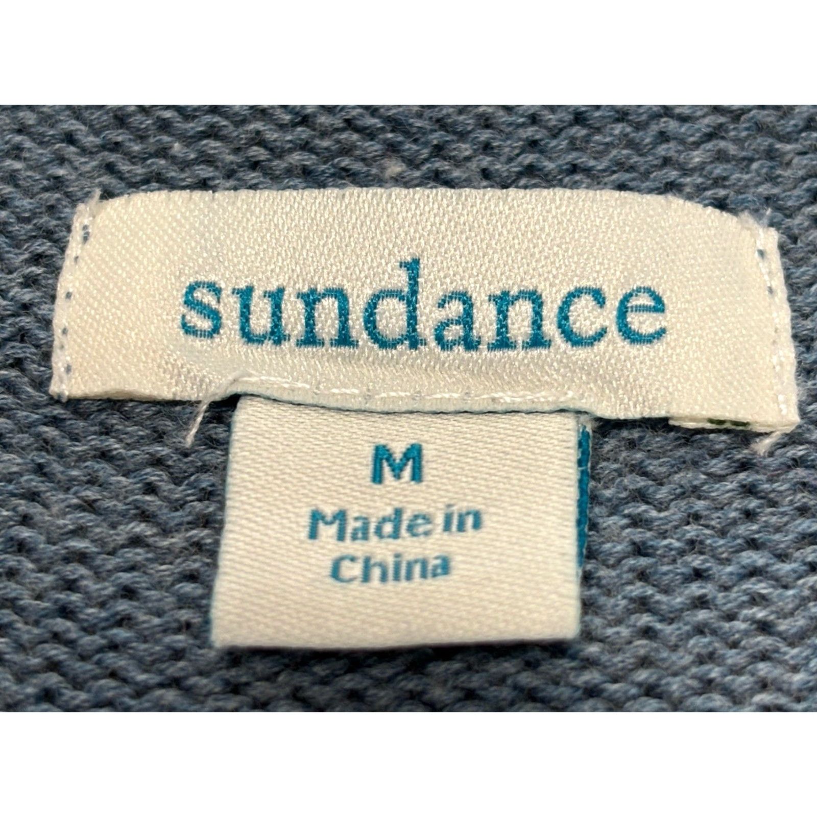 Vintage Sundance Sweater Aryka Knit Long Bell Sleeve Tie Cotton Merino Womens M Coastal Pullover Knit Size L / US 10 / IT 46 - 6 Thumbnail