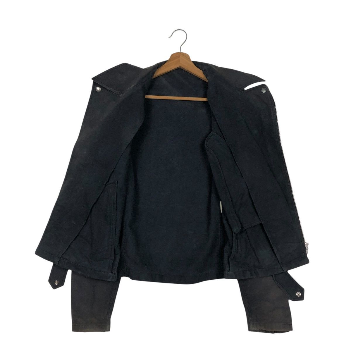 agnes b. 🔥CROPPED BIKER JACKET AGNES B. DOUBLE COLLAR Size US S / EU 44-46 / 1 - 15 Thumbnail