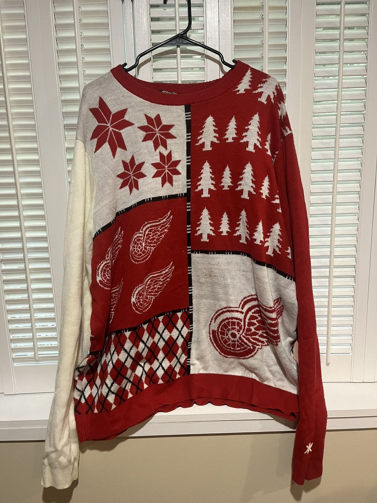NHL Detroit Red Wings Holiday Sweater / 2XL Size US XXL / EU 58 / 5 - 1 Thumbnail