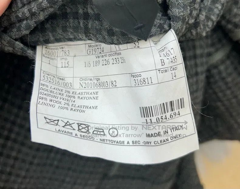 Hermes Hermes Men's gray blazer, 98% wool and 2% spandex fabric Size 50R - 9 Thumbnail