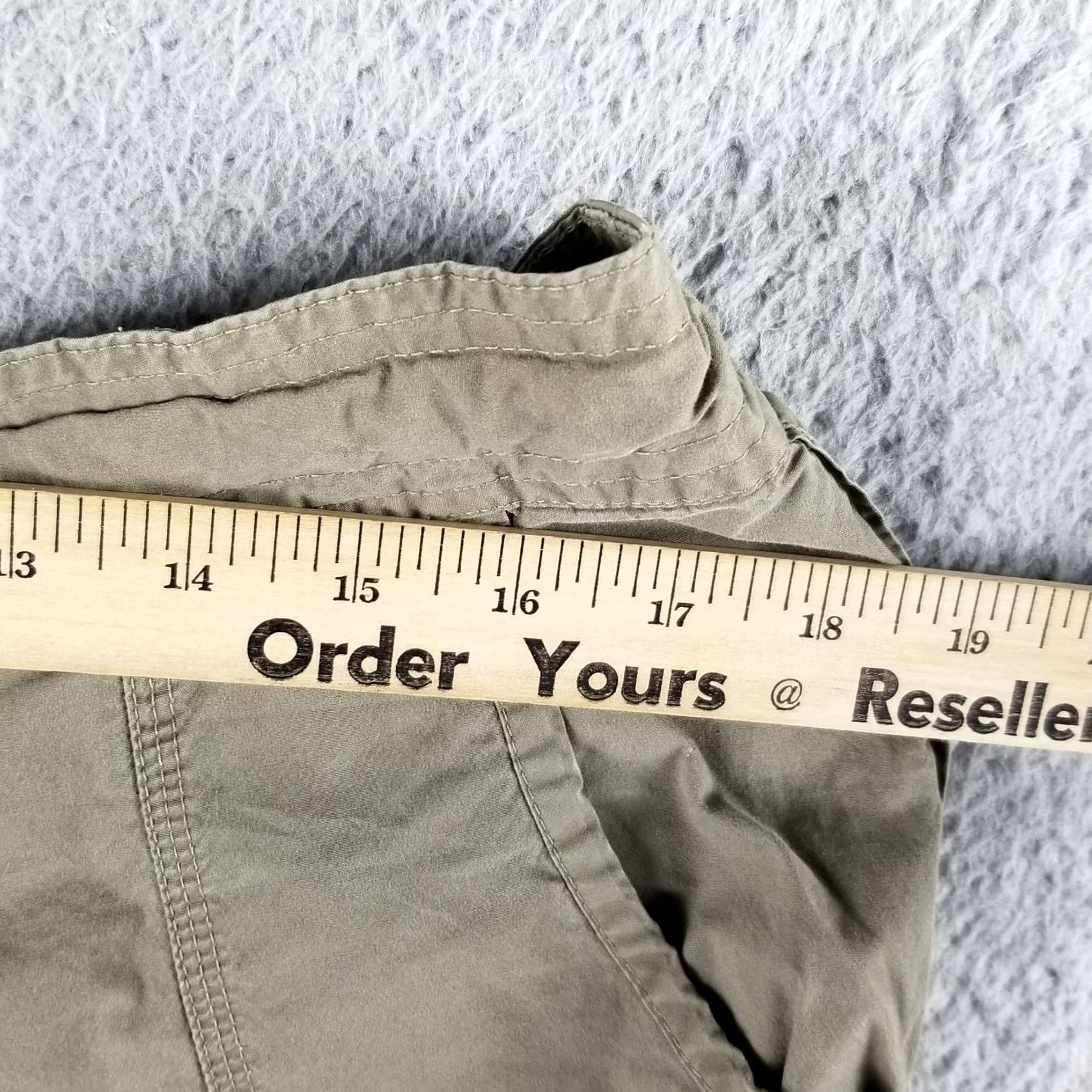Nike VINTAGE Nike Shorts 34W Beige Hiking Outdoor Drawstring Cinch Legs Size US 34 / EU 50 - 4 Thumbnail