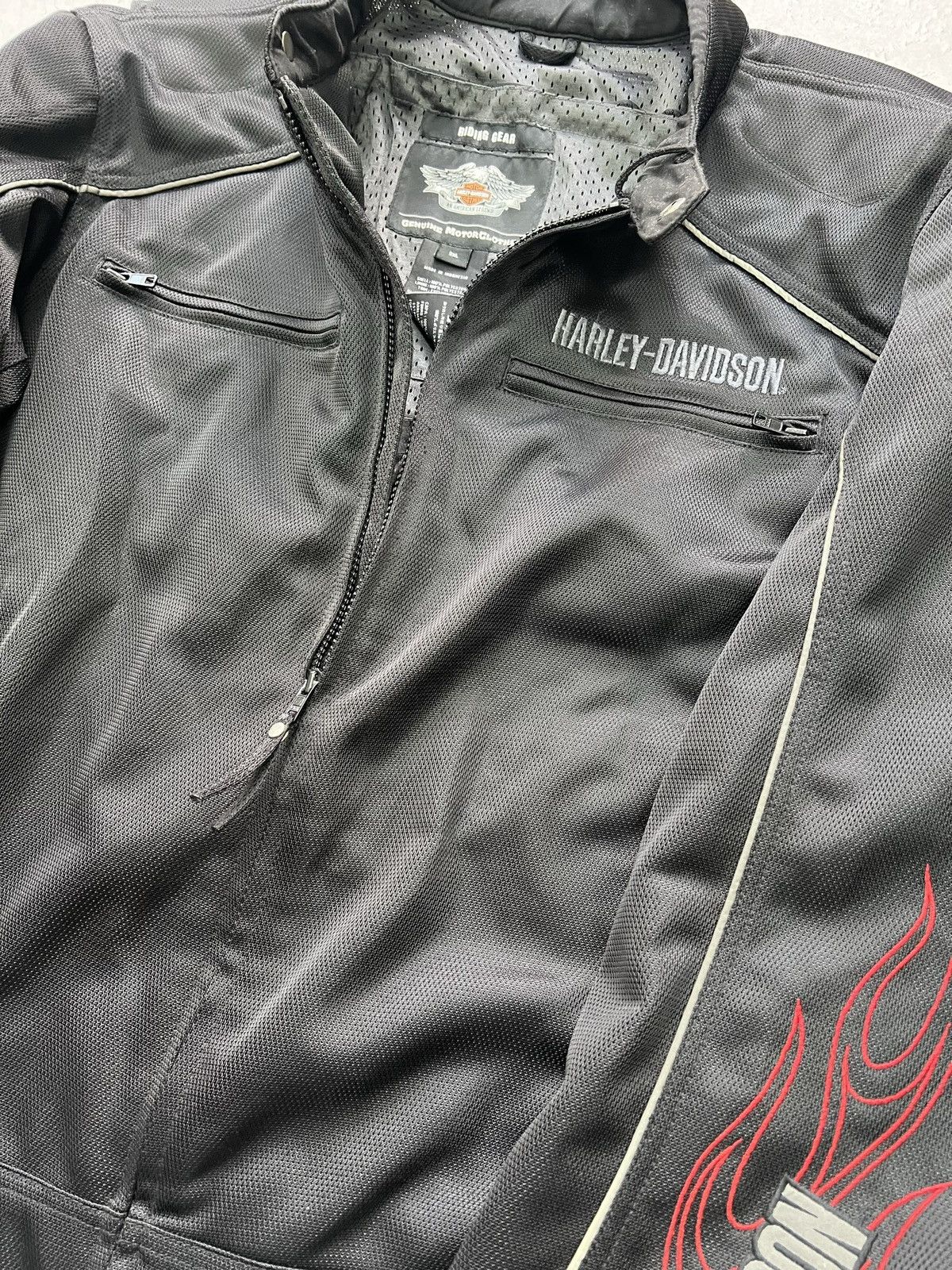 Harley Davidson VINTAGE GLAME EAGLE MESH HARLEY DAVIDSON JACKET MOTO RACING Size US XL / EU 56 / 4 - 7 Thumbnail