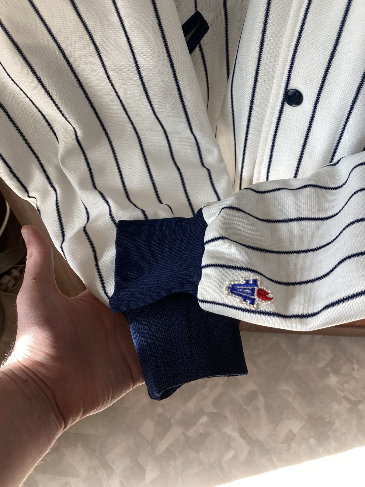 New York Yankees Vintage Felco New York Yankees Quilt Lined Pinstripe Jacket Size US XL / EU 56 / 4 - 4 Thumbnail