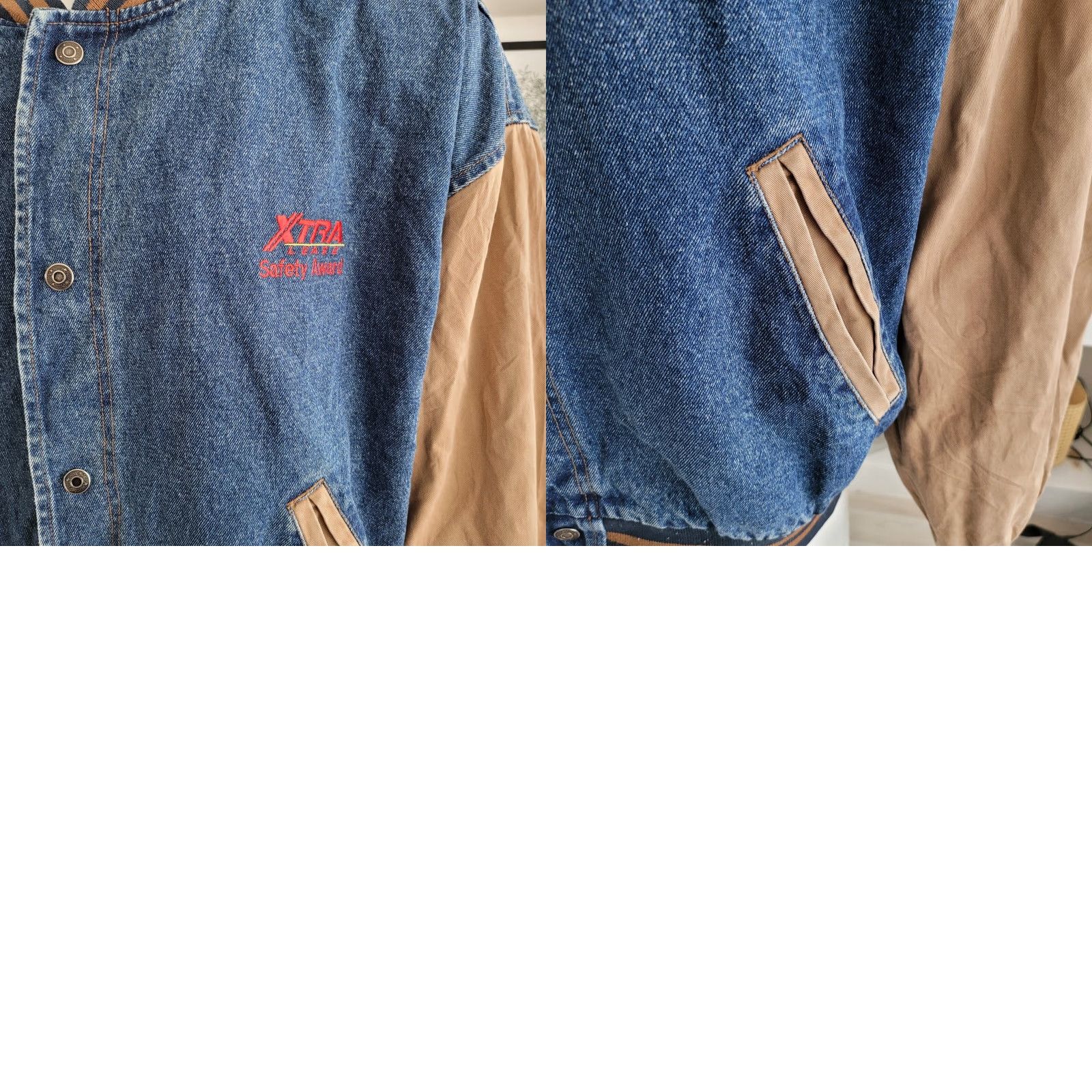 Dunbrooke VINTAGE Dunbrooke Varsity Jacket - 80s Bomber USA Cotton Blue Snap XXL Mens Jacket Size US XXL / EU 58 / 5 - 8 Thumbnail