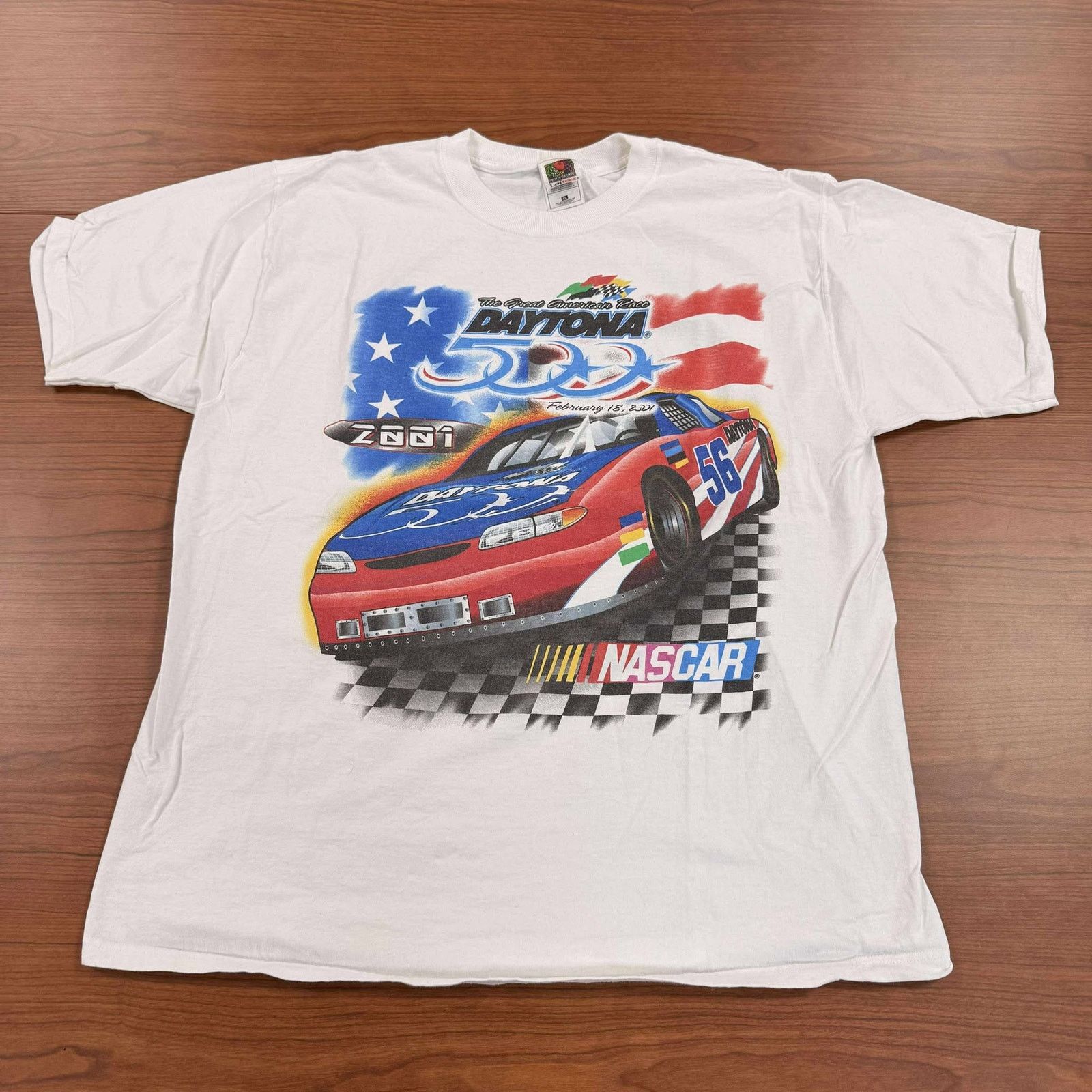 Vtg 2001 Daytona 500 NASCAR Shirt DS XL Y2K