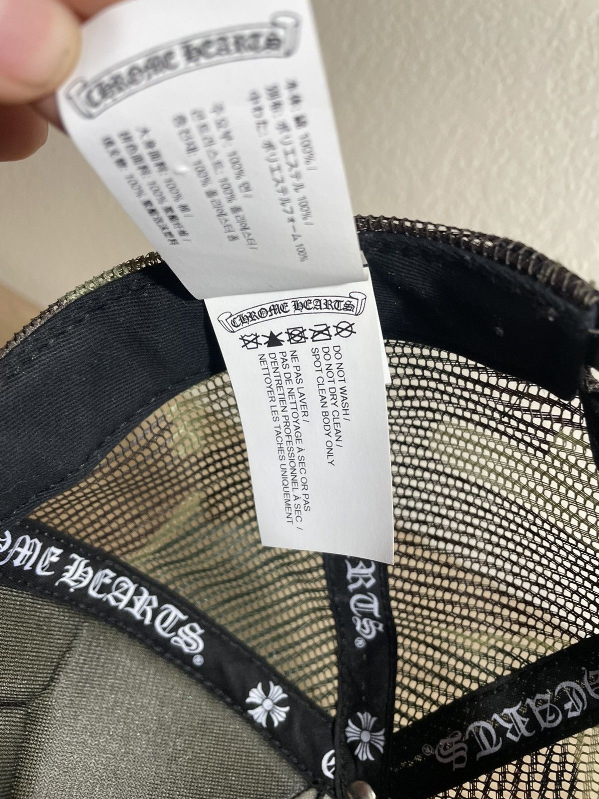 Chrome Hearts Chrome Hearts CH Hollywood Trucker Hat Black/Camo Size ONE SIZE - 11 Thumbnail
