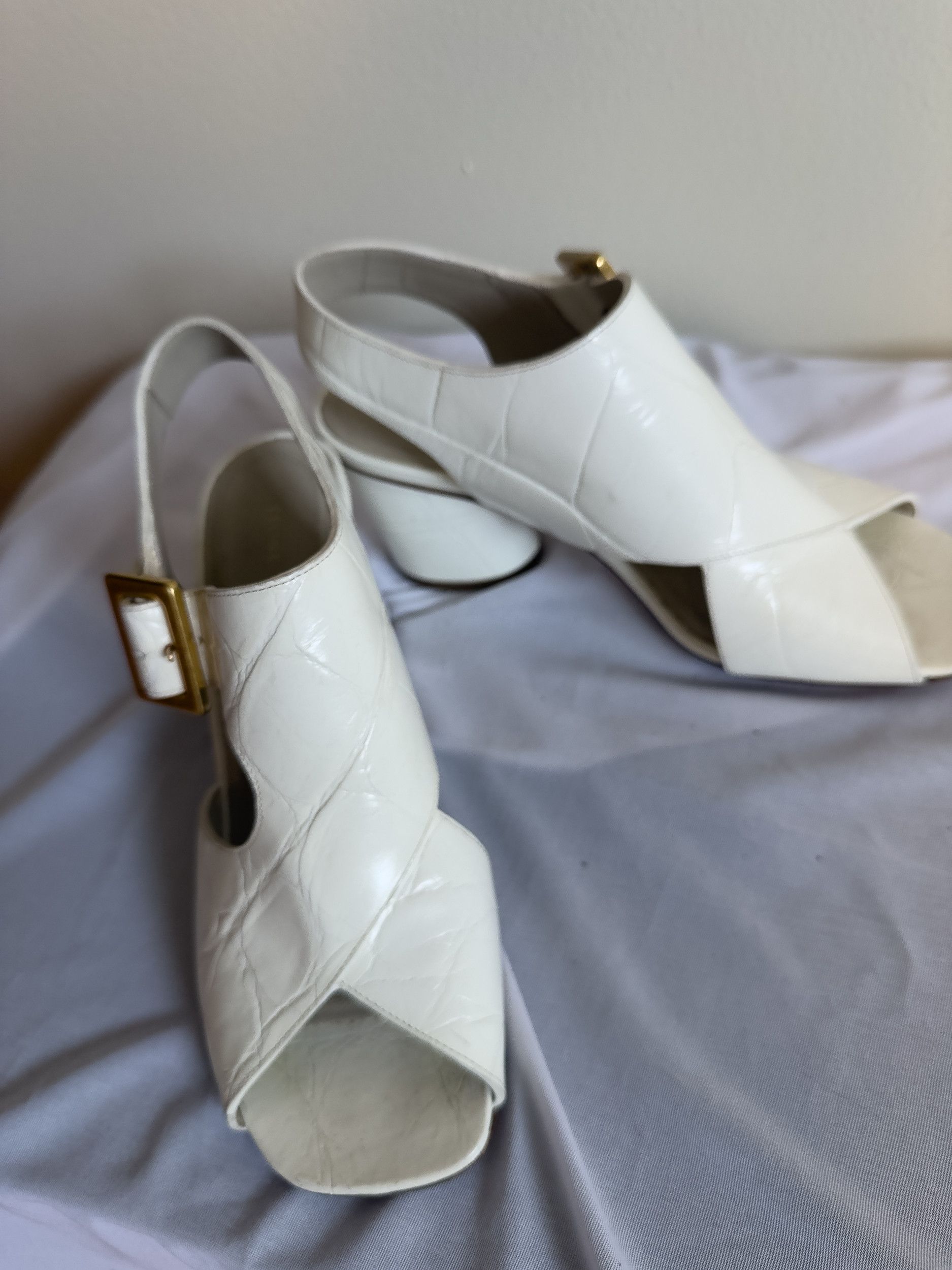 Celine Leather Slingback Sandals Size US 6 / IT 36 - 3 Thumbnail