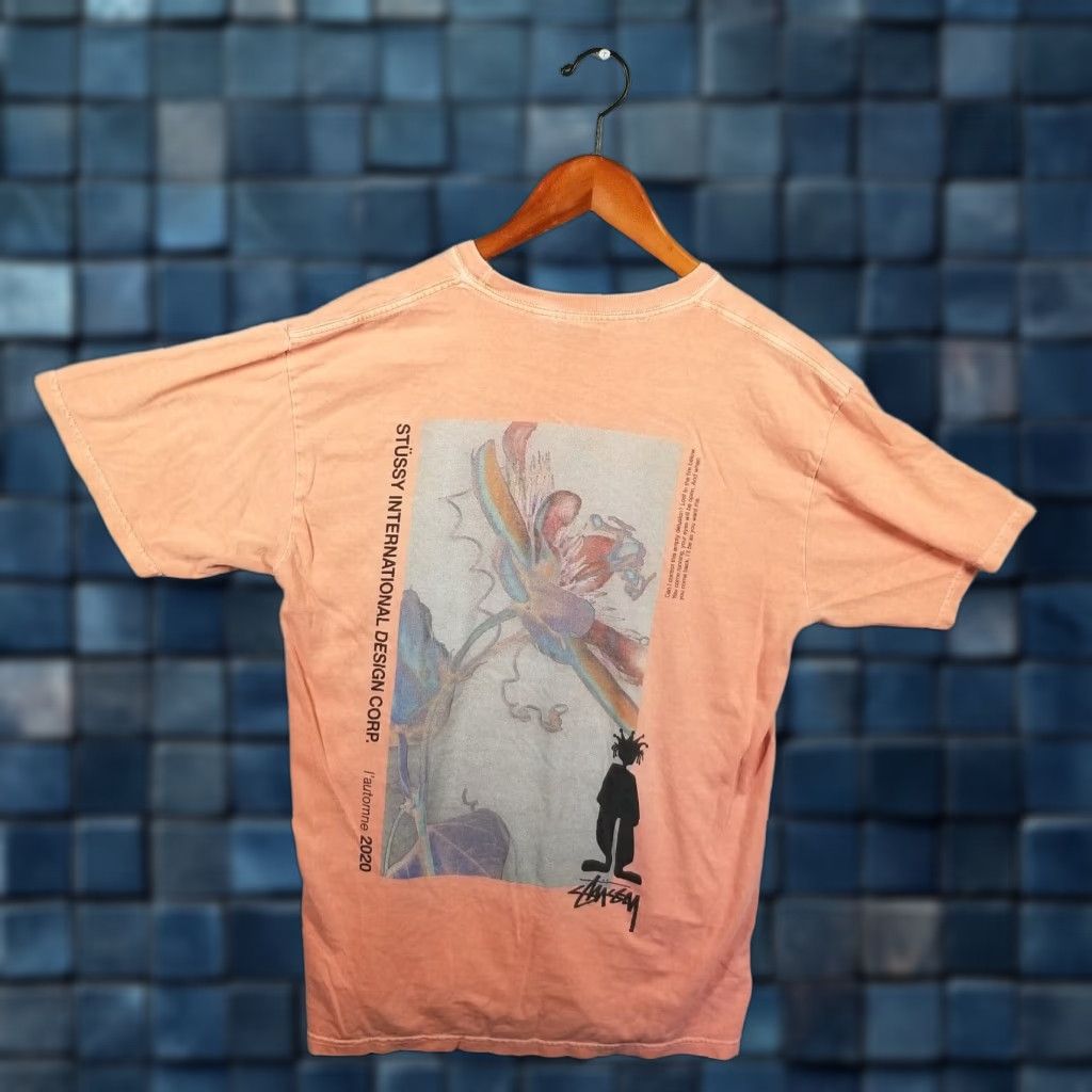Vintage VINTAGE Stussy Delusion Pig Dyed T-Shirt Mens Medium Orange Streetwear Fall 2020 Size US M / EU 48-50 / 2 - 1 Thumbnail